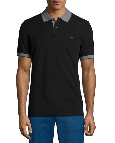 michael kors mens short sleeve polo|Michael Kors long sleeve polo.